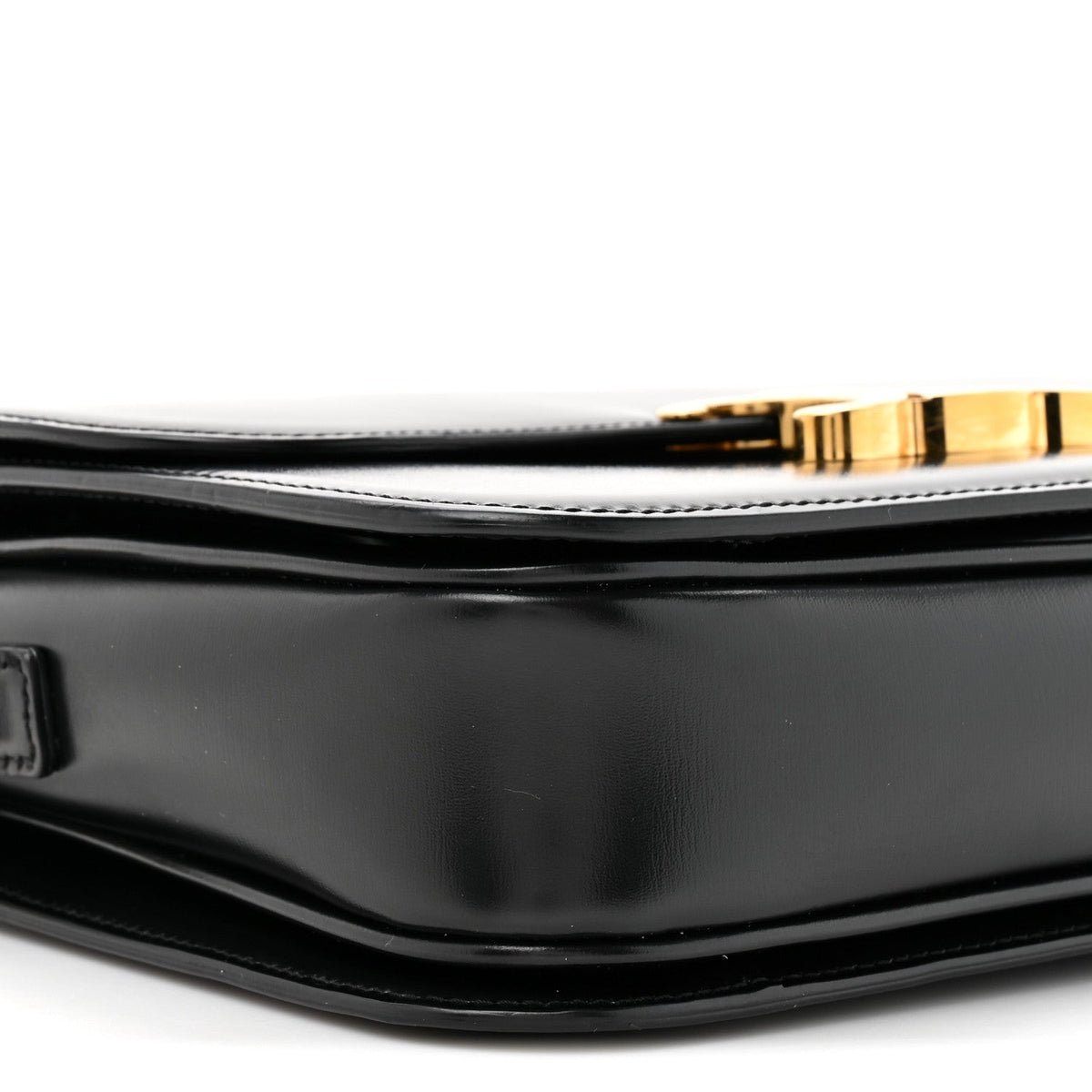 Shiny Calfskin Medium Triomphe Black