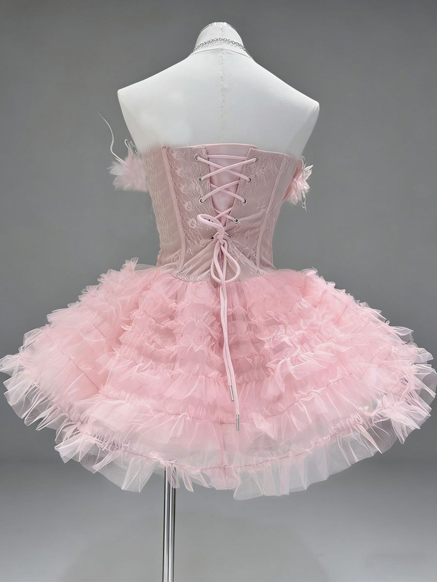 Camille Sweet Lace Mini Dress