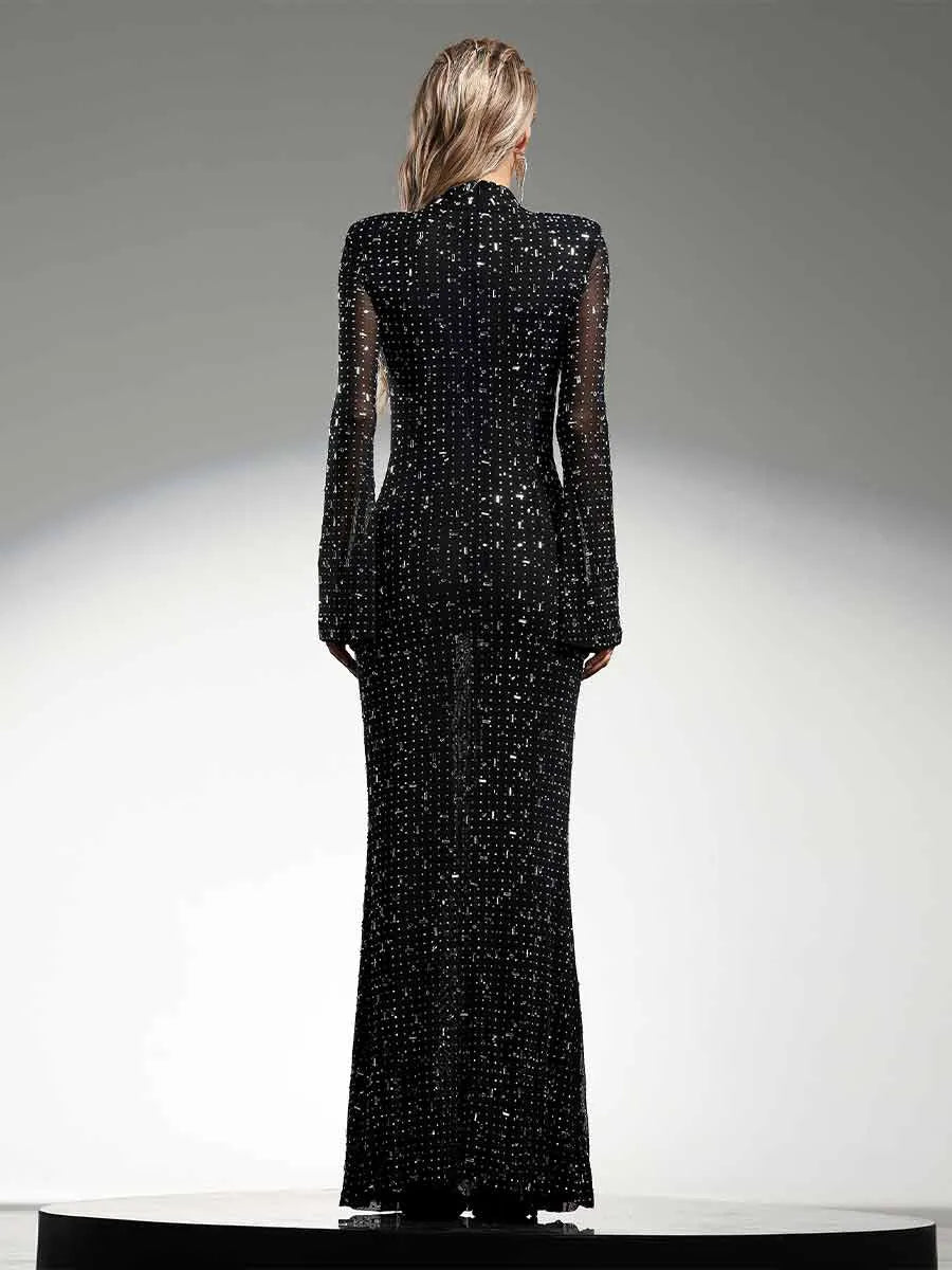 Zelda High Neck Maxi Dress
