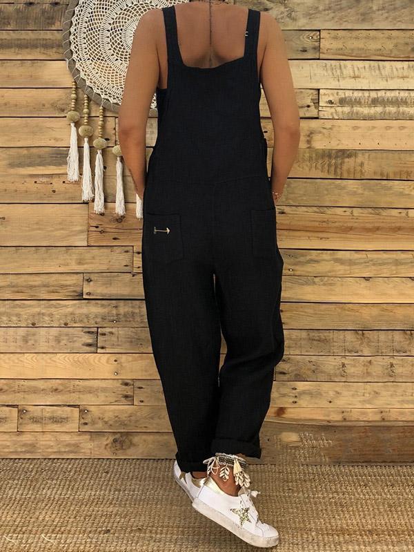 High-Waist Loose Bandage Jumpsuits