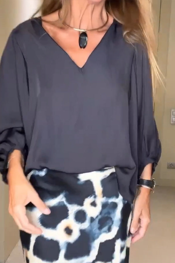 Women's Fashion Satin Blouse