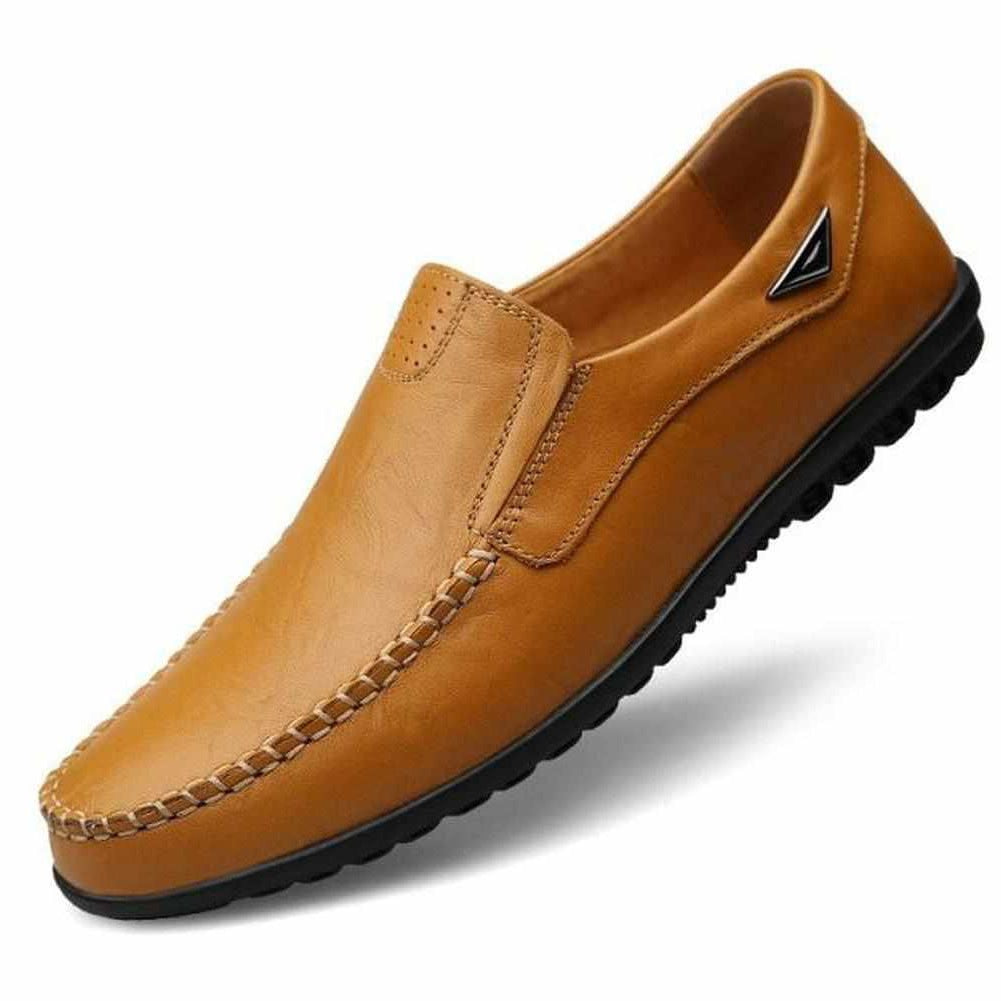 Sky Madrid Leather Driving Slip-On Shoes