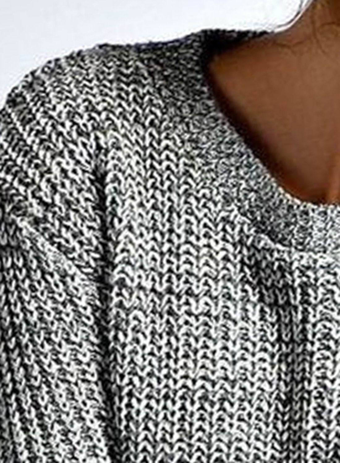 Women S Long Sleeve Beautiful Heathered Heart Patch Pullover Knit Sweater