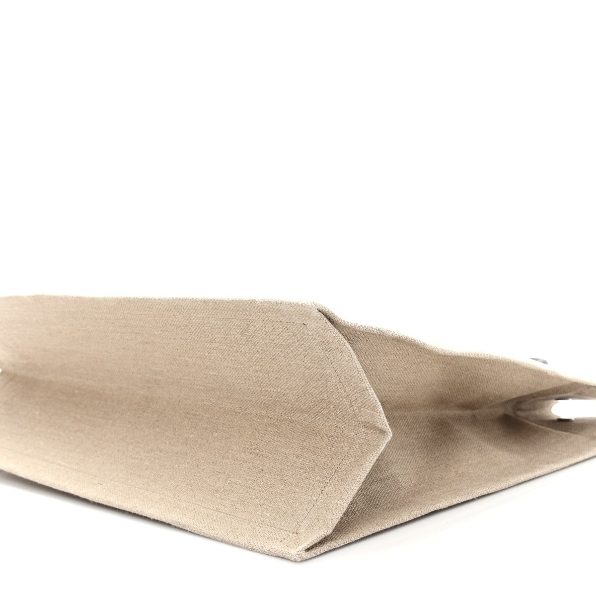 Linen Calfskin Rive Gauche Tote Optic White