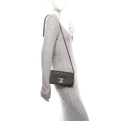 Triomphe Canvas Multipochette Tan
