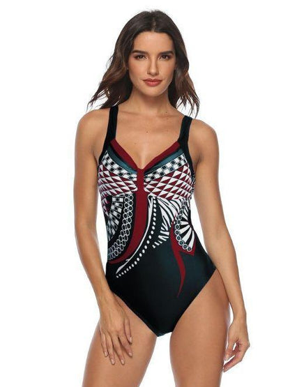 Printed Sexy One-Piece Swimsuit