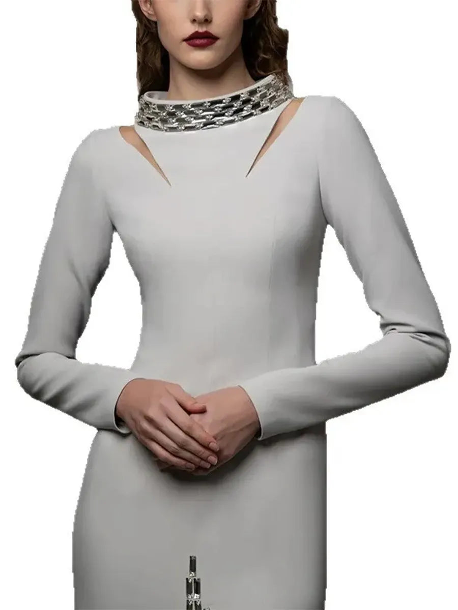 Isla Maxi Dress In Grey