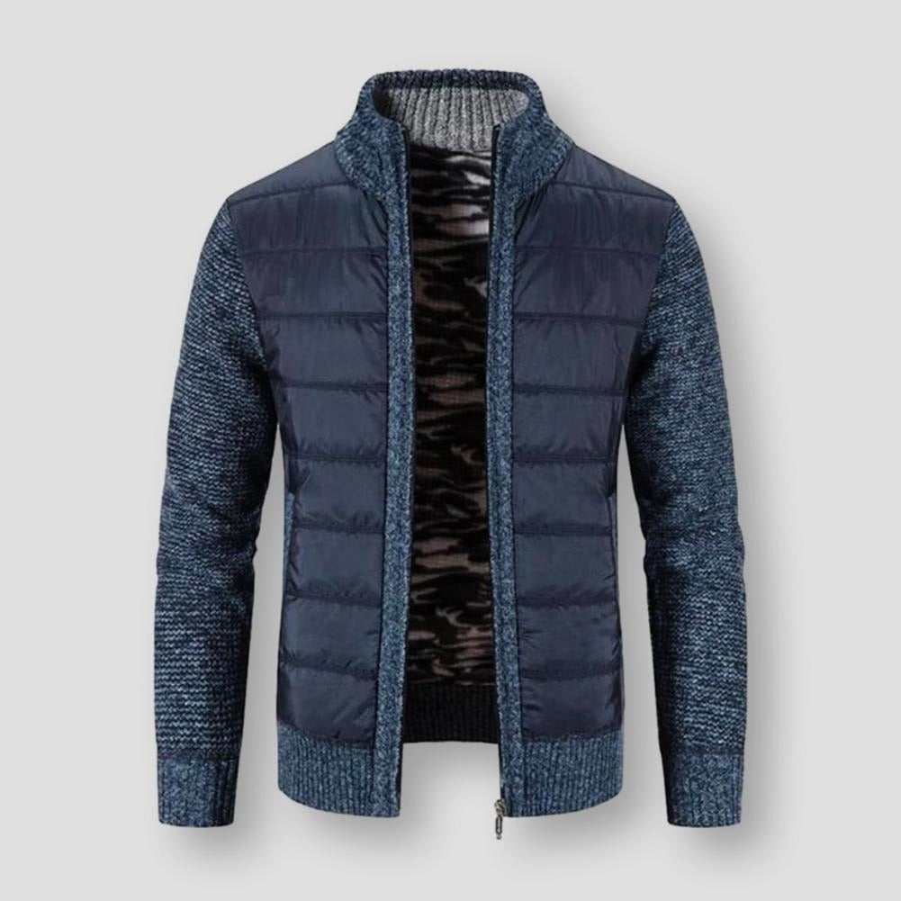 Saint Morris Padded Zip-Up Cardigan