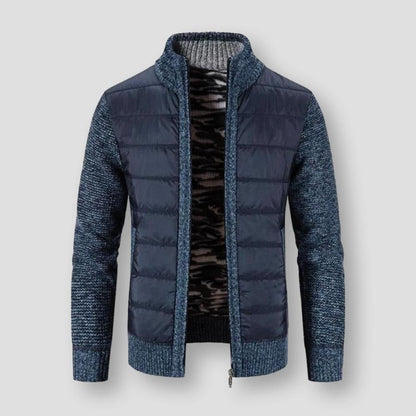 Saint Morris Padded Zip-Up Cardigan