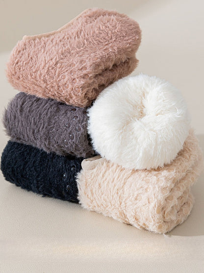 Rufia - Winter Thick Coral Fleece Non-Slip Floor Socks