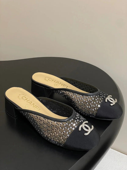 BUBBLE 30 MM IN BLACK FABRIC AND MESH