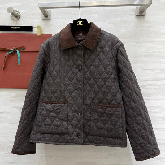 LP 25 Jacket Dark Gray mix Brown Virgin Wool 316566