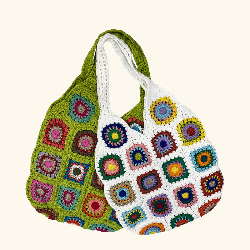 Crochet Granny Square Bag Grandma Bag