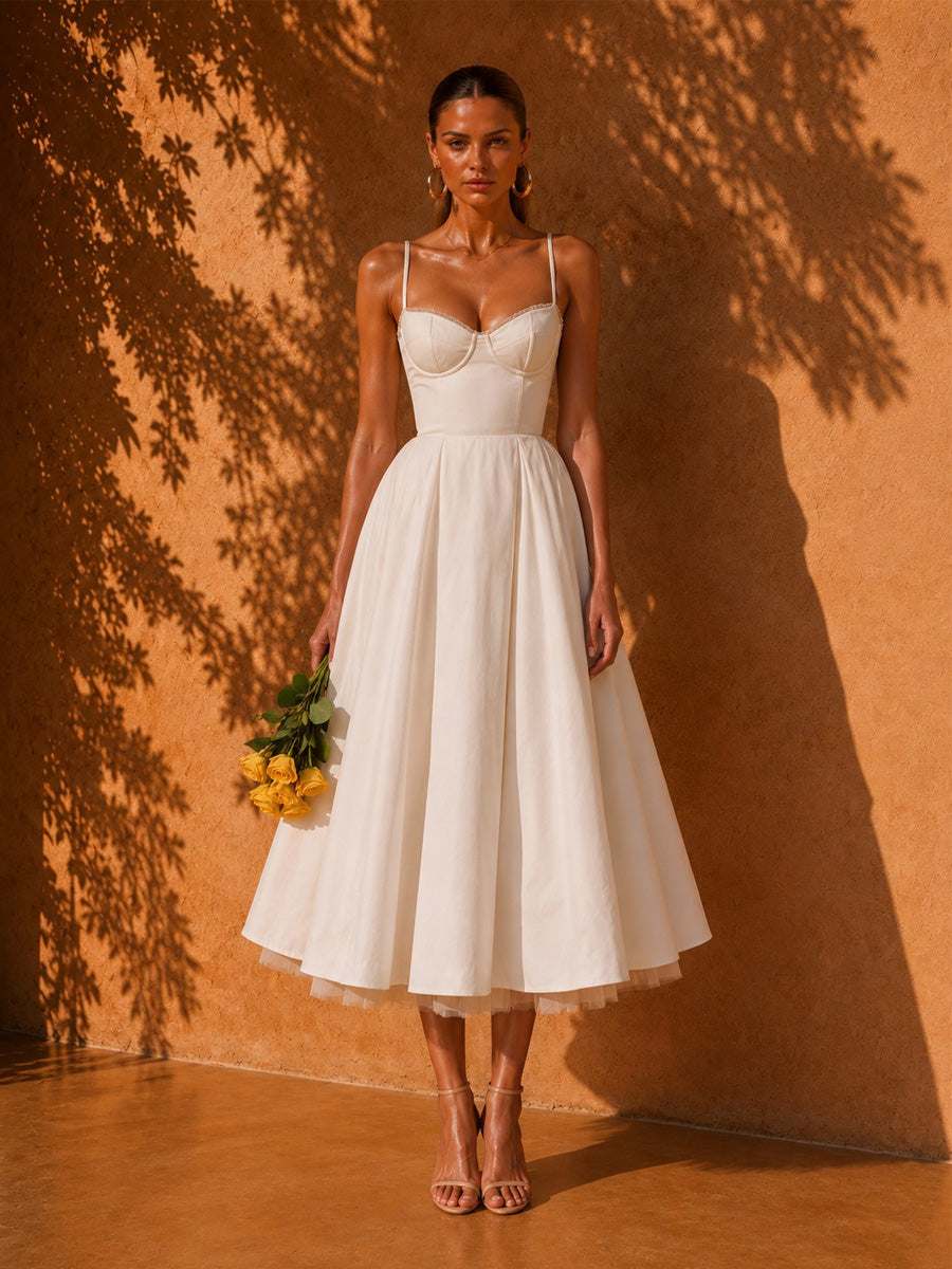 Hailey Elegant Strappy Midi Dress