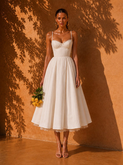 Hailey Elegant Strappy Midi Dress