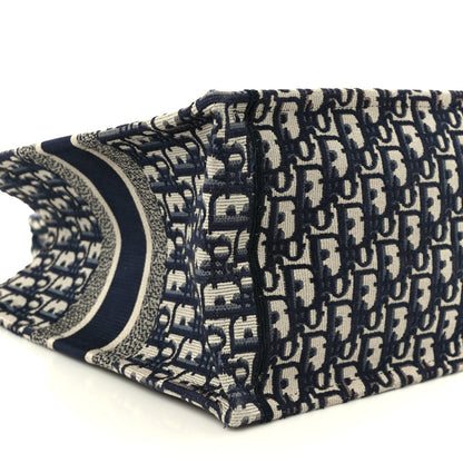 Oblique Medium Book Tote Blue Multicolor