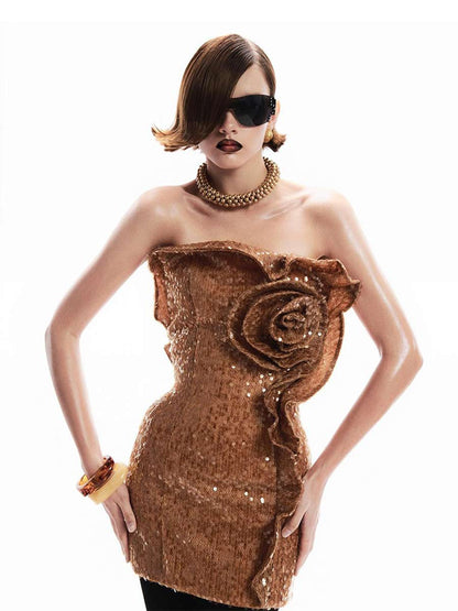 Avalon Ruffle Edge Mini Dress
