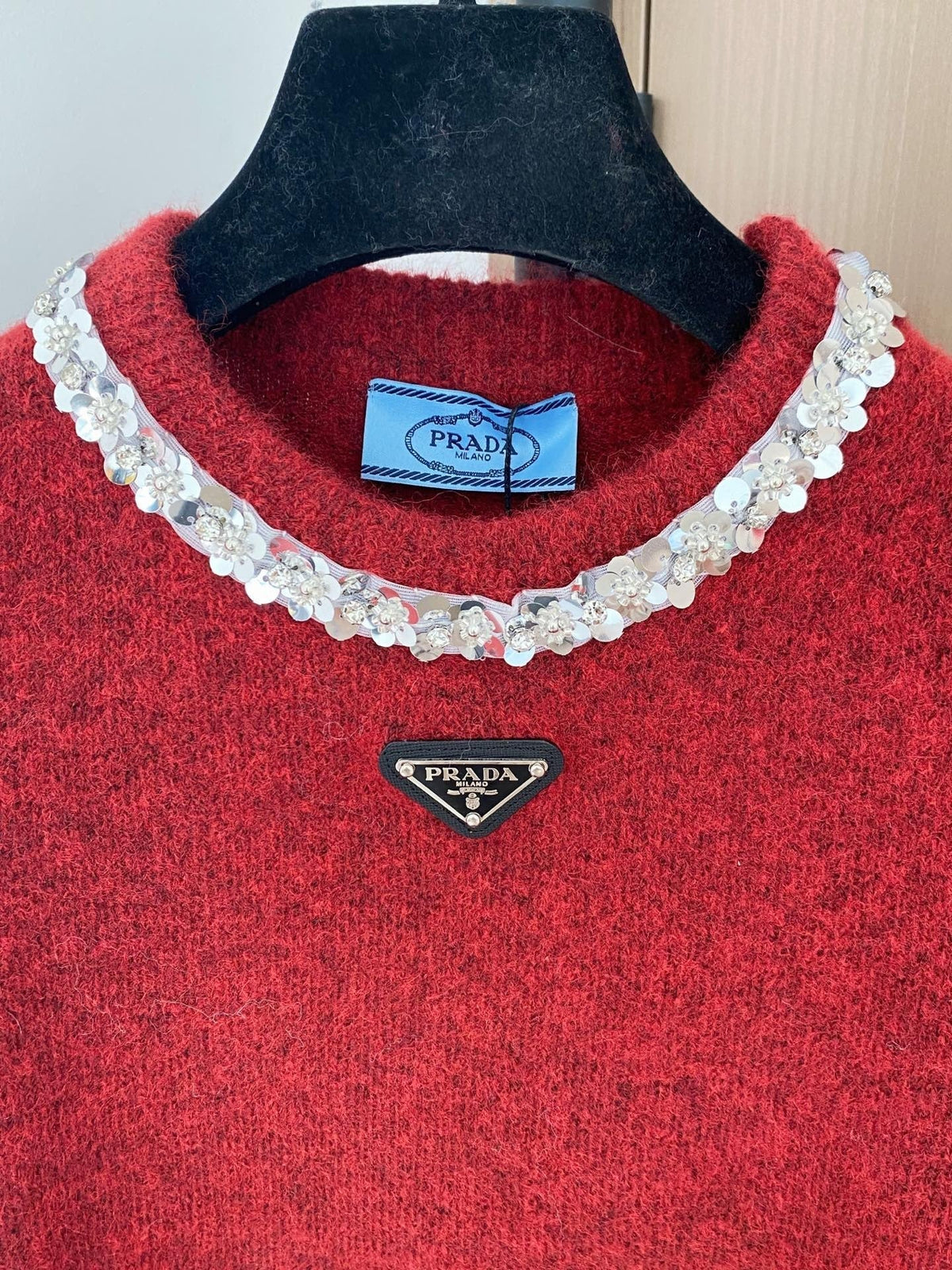 PRADA 25S SHORT-SLEEVE KNIT TOP 393