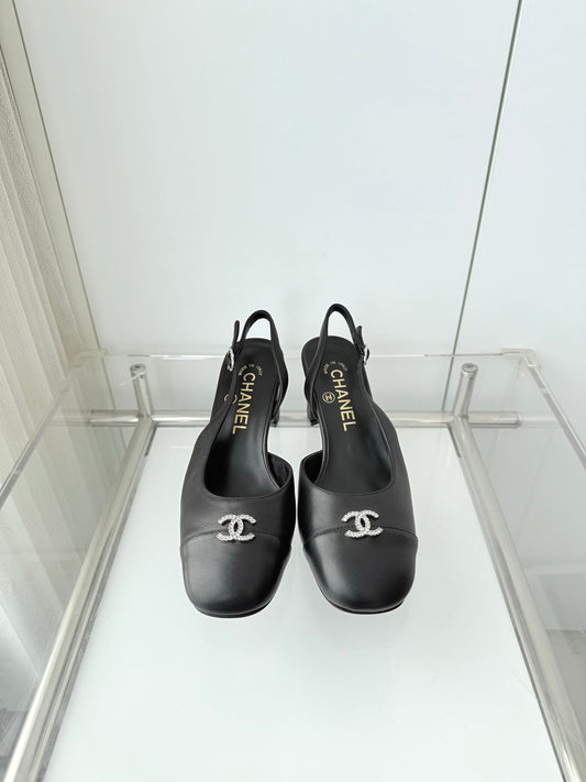 Chanel 26 High Heels Black 50 in Lambskin 597329