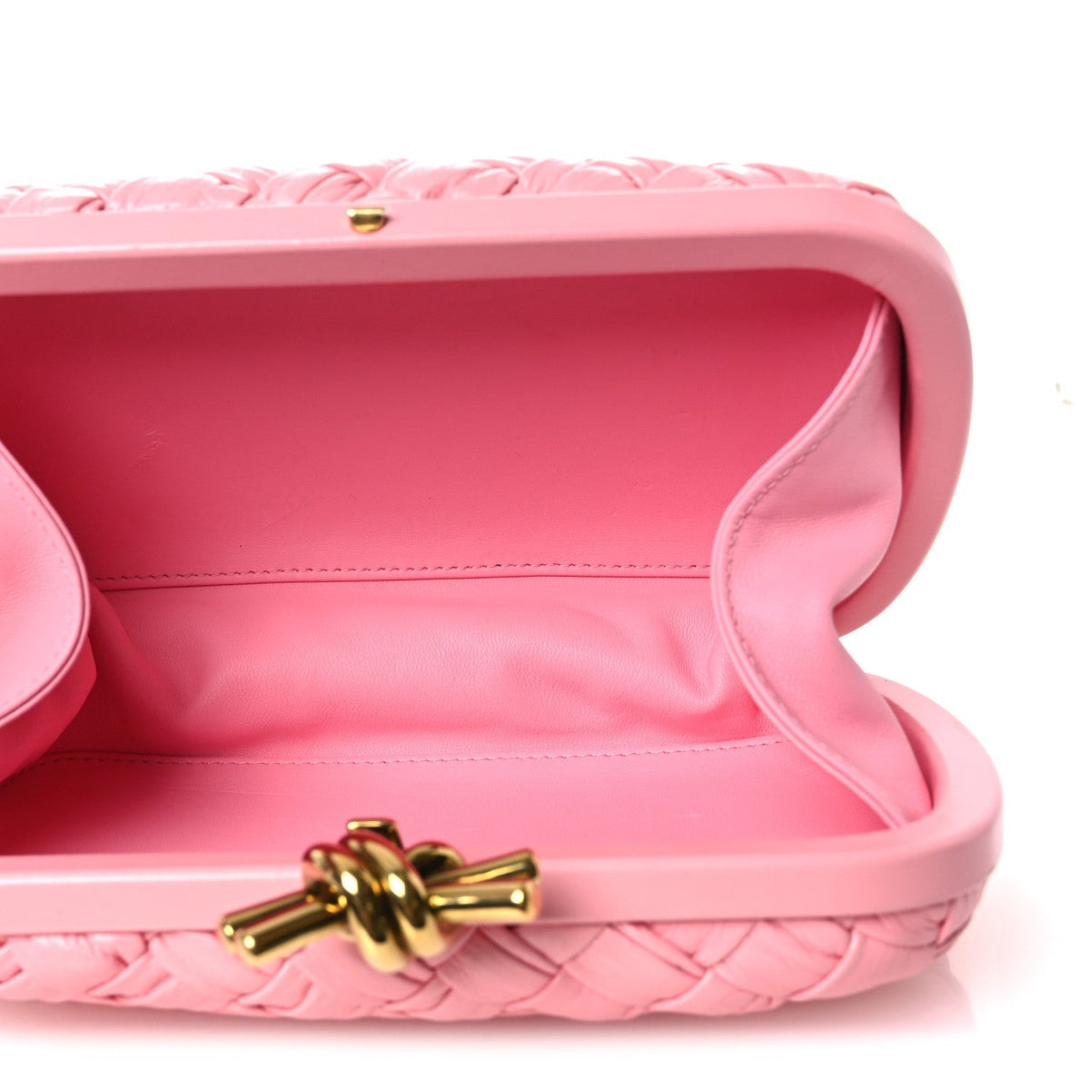 Foulard Intrecciato Minaudiere Knot Clutch Ribbon