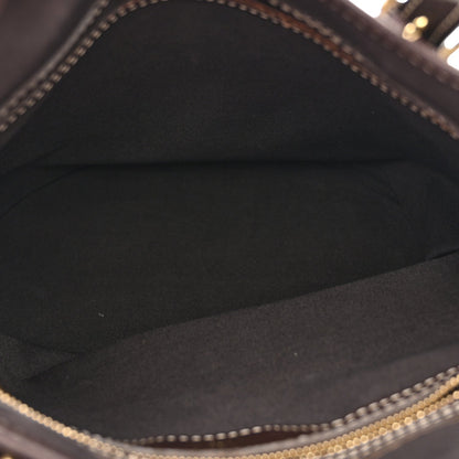 Mini Lin Monogram Bucket Bag Ebene