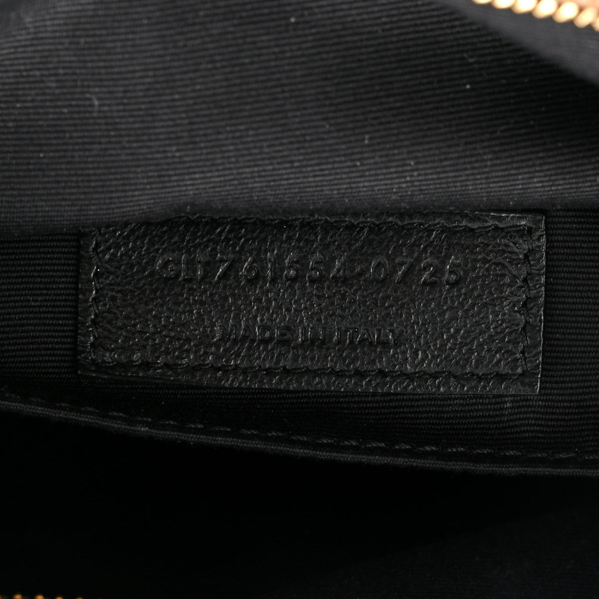 Calfskin Matelasse Monogram Lou Camera Bag Dark Beige