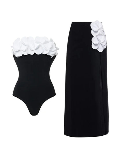 Sienna 3D Floral Swimsuit Set