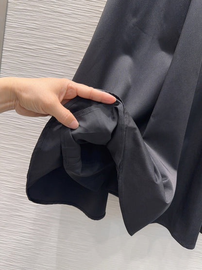 Miu SS26 Set Vest Midi Skirt Black Cotton Polyester 351262
