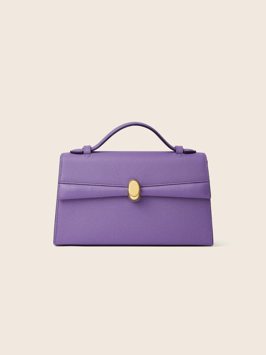 Julien Violet Bag In Leather
