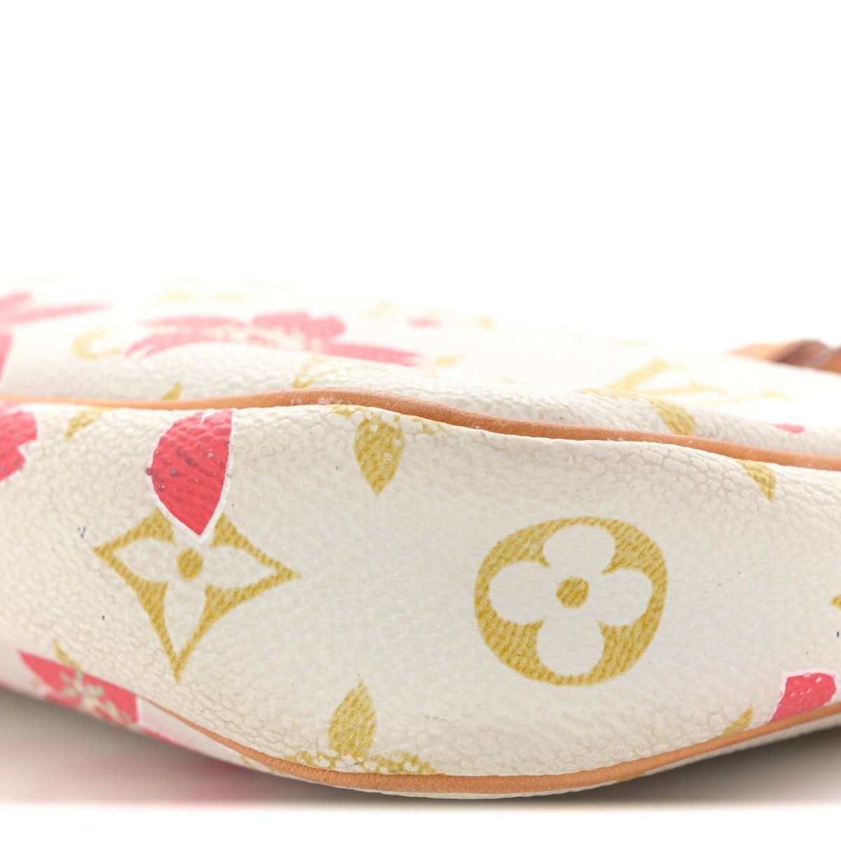 Monogram Cherry Blossom Pochette Accessories Red