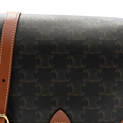 Triomphe Canvas Medium Folco Bag Tan