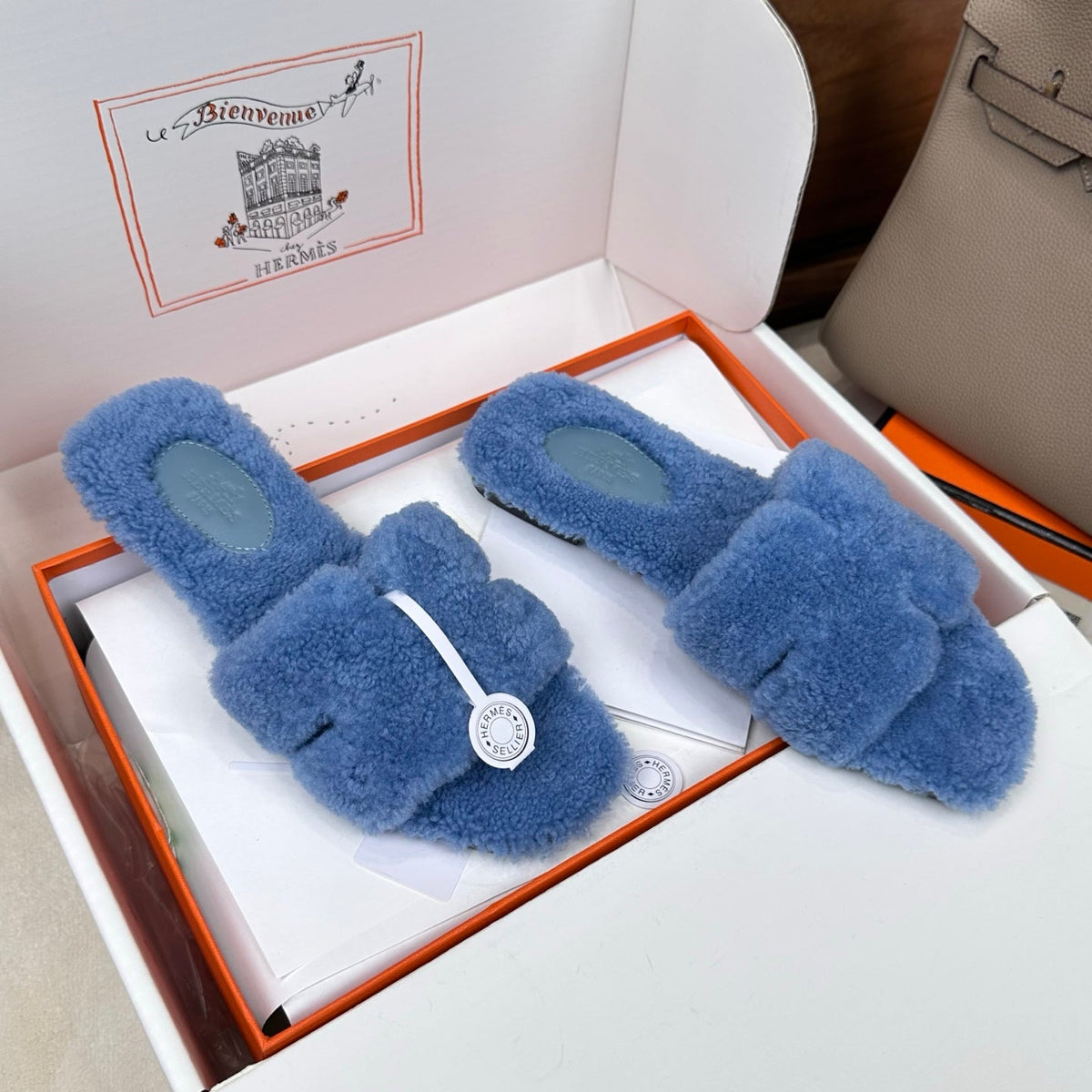 HM Oran Sandal Blue Wool 598199