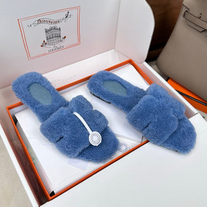 HM Oran Sandal Blue Wool 598199