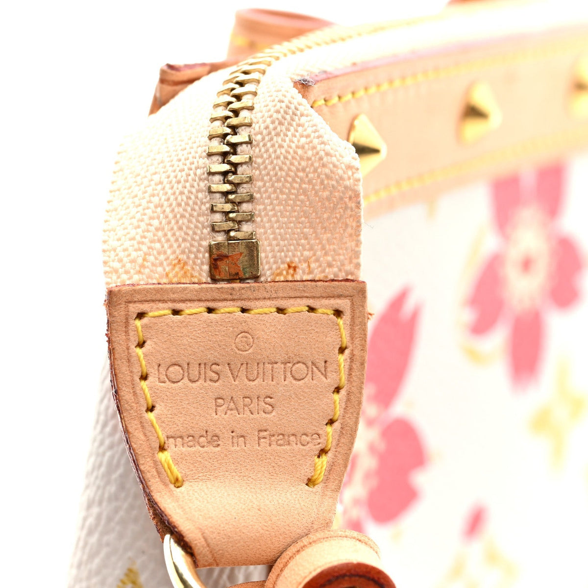 Monogram Cherry Blossom Pochette Accessories Red