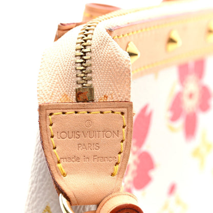 Monogram Cherry Blossom Pochette Accessories Red