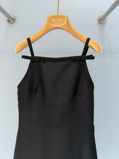 Miumiu 2026 Midi Dress Black Silk