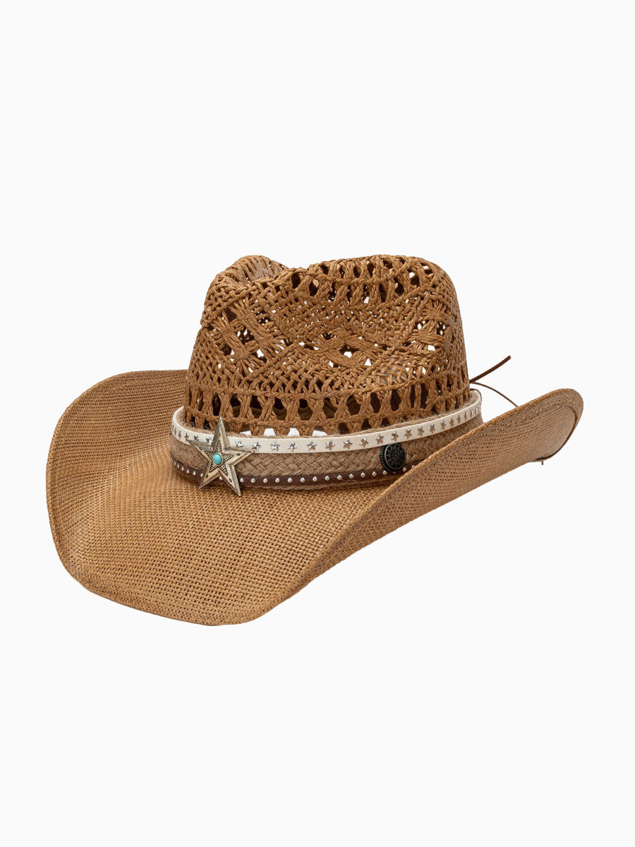 Marissa Bohemian-Style Straw Cowboy Hat