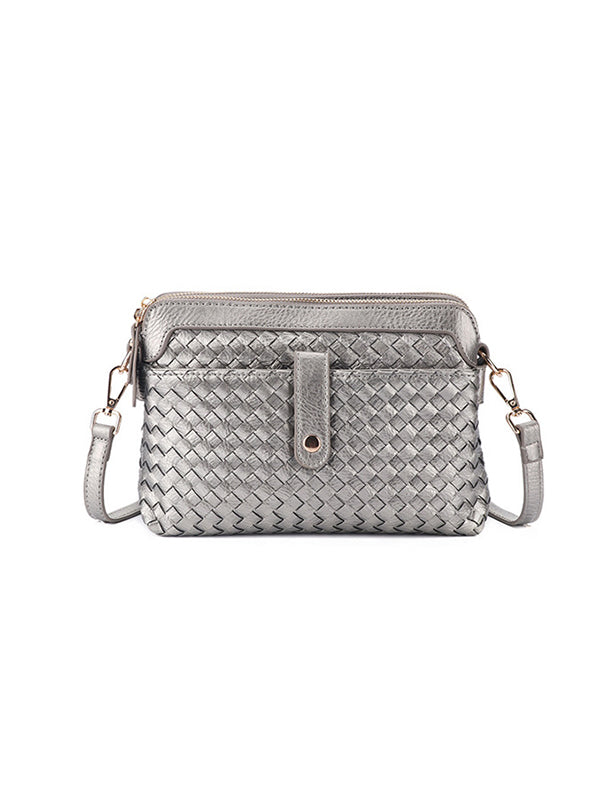 Split-Joint Woven Bags Crossbody Bags