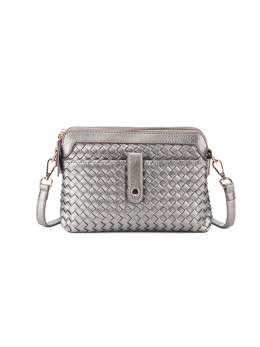 Split-Joint Woven Bags Crossbody Bags