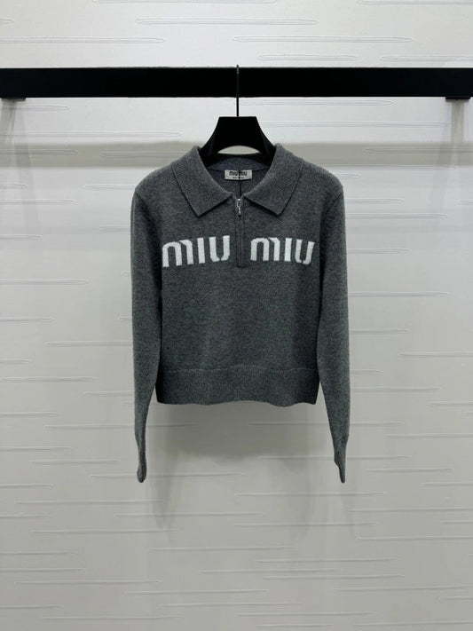MIUMIU POLO KNIT SWEATER STYLE 748
