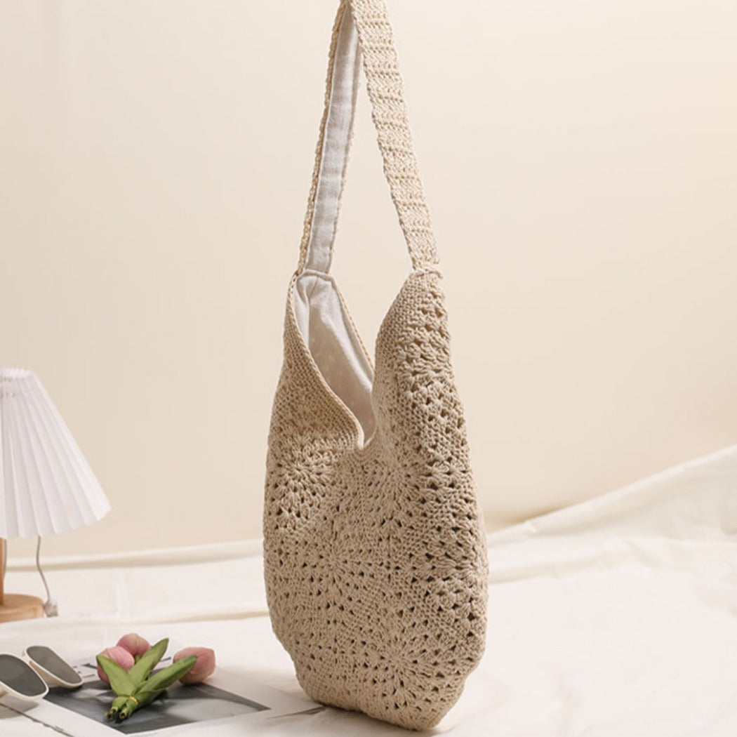Cosbai - Boho Crochet Tote Bag - Large &amp; Classic