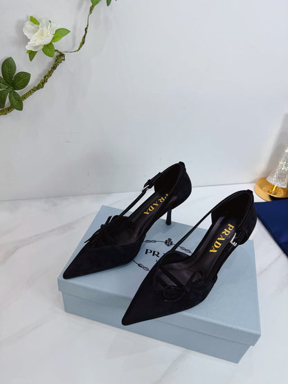 PRA 26SS Pumps 75 Black Suede 592349