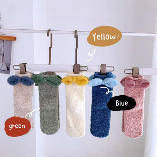 Rufia - Colorful Bowknot Toweling Socks