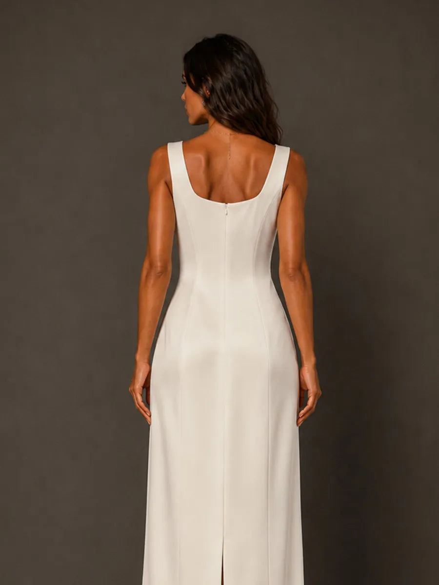 Eloisa Maxi Dress with Embroidered Large Floral Panels