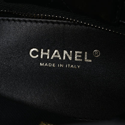 Lambskin Quilted Mini Bow Bag Black