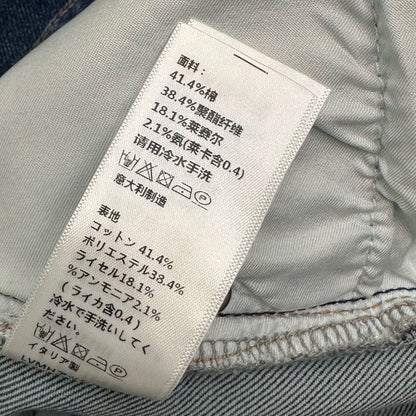 Celine Logo Straight-Leg Jeans Blue Wash Polyester Cotton 351745