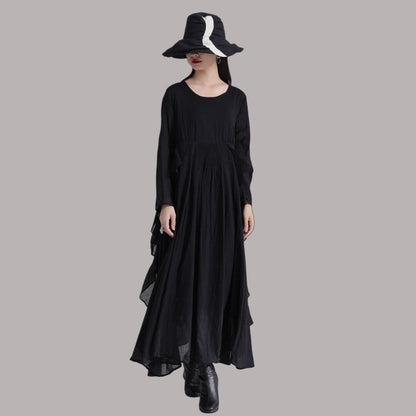 Lace-Trimmed Loose Dress
