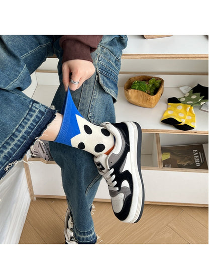 Rufia - Colorblock Crew Socks - Playful &amp; Soft