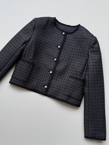 CD 25 Crew Neck Jacket Black Polyester Nylon