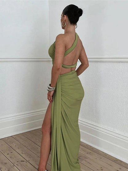 Araceli Pleated Maxi Skirt Two-Piece Set